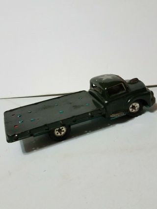 Vintage Litho Tin Toy Friction Car Army Truck For Restore 4