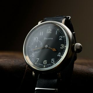 Helvetia swiss military watch vintage watch mechanical stroke old pocket watch 2