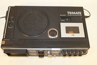 Vintage Sharp TRIMATE 3T - 59 TAPE Boom Box portable Stereo tv ALL 36 YEAR 4