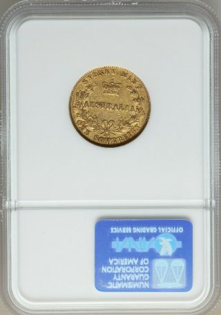 Rare 1860 Sydney Australia QUEEN VICTORIA FULL GOLD SOVEREIGN COIN NGC VF30 5