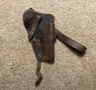 Vintage Wwii Us Army Military M3 Leather Shoulder Holster Boyt 44