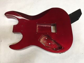 Vintage 80 ' s Kramer Japan Focus 6000 Electric Guitar Body Metallic Red 6