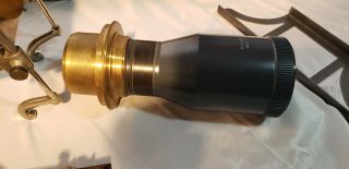 Vintage H.  F.  Patton Magic Lantern In Custom Oak Box Steam Punk gas and Electric 11