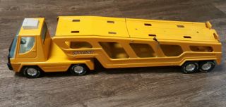 Nylint Toy Truck 28 " Car Hauler 8900 Carrier Semi Vintage Steel Yellow Turbo Old
