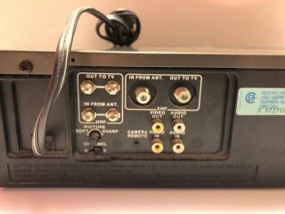 Vintage Magnavox Model VR8525GY01 VHS Player / Recorder with Remote - 5