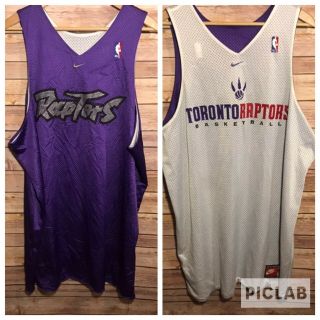 Vtg Nike Toronto Raptors Jersey Reversible Usa 2xl Rare Purple 13