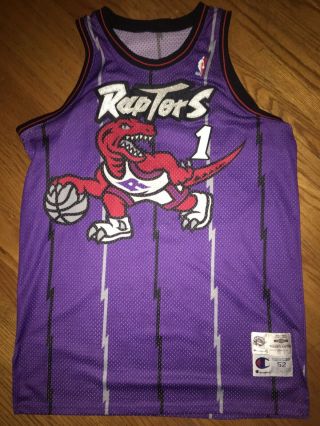 NBA Toronto Raptors Tracy McGrady Champion Jersey 52 Authentic Pro Cut Vtg 2019 3