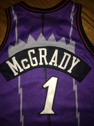 NBA Toronto Raptors Tracy McGrady Champion Jersey 52 Authentic Pro Cut Vtg 2019 4