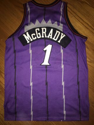 NBA Toronto Raptors Tracy McGrady Champion Jersey 52 Authentic Pro Cut Vtg 2019 5