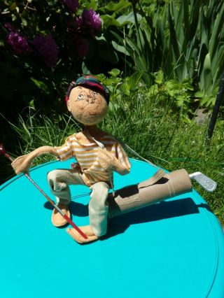 Vintage Annalee Doll Golfer,  10  Felt Doll,  From the 60s 3