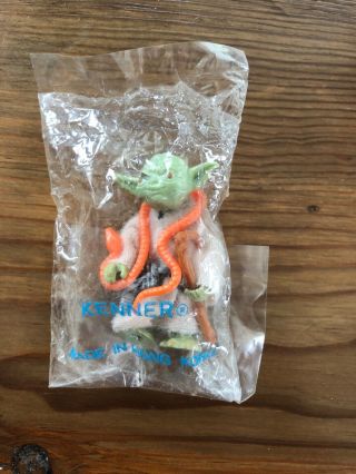 Star Wars Vintage Figure 1980 Yoda In A Kenner Bag Orange Snake Rare