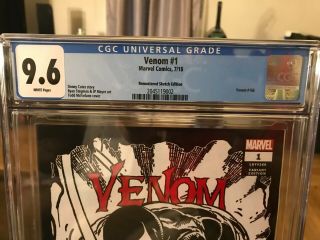 Venom 1 CGC 9.  6 NM,  Remastered Sketch Variant McFarlane Cover 1:1000 RARE 2