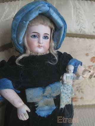Antique German Bisque Closed Mouth Doll Children By Kestner Seldom Top Beauty