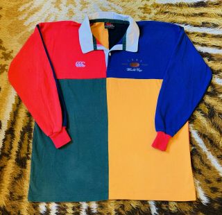 Vintage 90s 1995 South Africa Rugby World Cup Long Sleeve Jersey Shirt - 2xl Xxl
