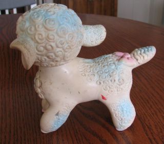 Vintage 1962 The Edward Mobley Co Baby Sheep Lamb SQUEAK Toy - 2