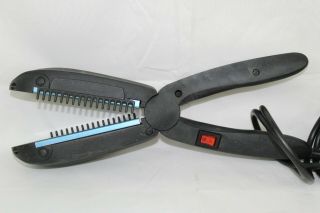 Solano Sapphire Professional 2.  25 " Ceramic Flat Iron W/ Comb Made In Italy