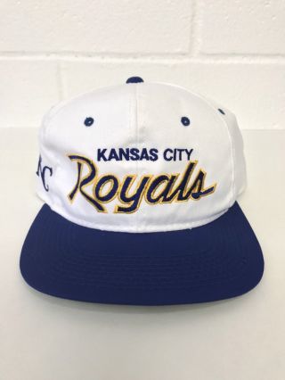 Vintage Kansas City Royals Snapback Sports Specialties Script Rare Twill Hat