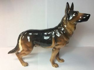Vtg Goebel Porcelain Standing German Shepherd Dog Figurine Ch - 618 Germany