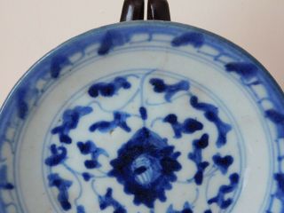 c.  17th - Antique Chinese Ming Early Qing Blue & White Porcelain Plate 3