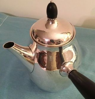 GEORG JENSEN Vintage Sterling Silver Coffee Pot 80B 3