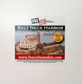 Ho Fos Scale Models Salt Neck Harbor 10th Anniversary Rare Kit