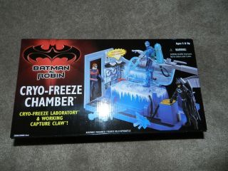 Vintage 1996 Kenner Hasbro Batman & Robin Cryo - Freeze Chamber Playset