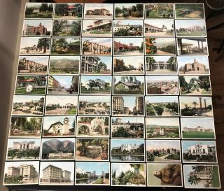 67 Vintage Detroit Publishing Postcards Ca Street Scenes Riverside Venice Hotels