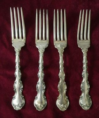 Strasbourg Gorham Sterling Silver Dinner Forks No Monogram 4 Available Price Ea,