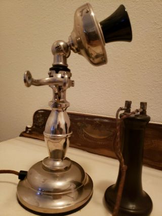 Acme Chicago Potbelly Antique Candlestick Telephone 11