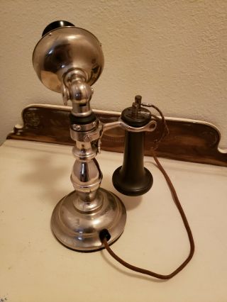 Acme Chicago Potbelly Antique Candlestick Telephone 3