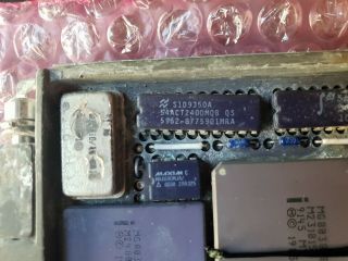 Vintage CPU Intel MG80387SX - 16/B MG80386SX - 16/B MG82370 - 16/B on the board 2