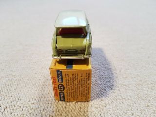 VINTAGE 50 ' s DINKY TOYS FRANCE 557 CITROEN AMI 6 GREEN - ENGINE - MINTY - BOX 4