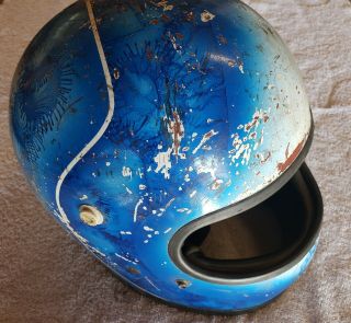 Rare Vintage 1970 Bell Star Helmet Size 7 1/8 Bell - Toptex 70 70s