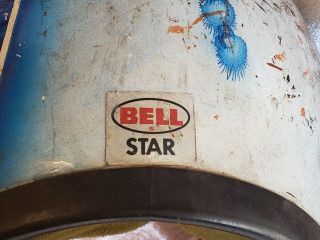 RARE VINTAGE 1970 BELL STAR HELMET SIZE 7 1/8 BELL - TOPTEX 70 70s 5