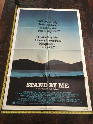Vintage 1986 Stand By Me Pez 1 - Sh Theater Movie Poster River Phoenix