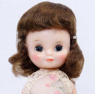 8 " Lovely 1st Iss Vintage Betsy Mccall Doll Light Brunette In Orig Chemise 3day