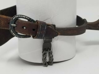 Vintage Sterling Silver Visalia Stock Saddle Co.  Single Spur with concho 6
