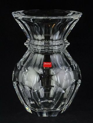Rare Baccarat Harcourt Large Vase Cut Panels - Signed Twice - French Crystal