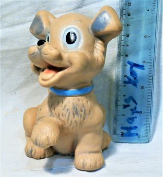 Scamp Lady And The Tramp Puppy W.  Disney Dog Rubber Toy Doll Biserka Art 303 Rare