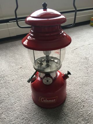 Vintage Coleman Red 200a Lantern 2 - 1952 Sunshine Of The Night