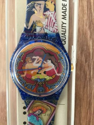 Vintage 1993 Swatch Sex Tease Watch Karma Sutra Boxed