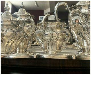 Gorham chantilly sterling silver Tea Set 6