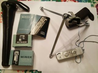 Minox B Vintage Spy Camera.  With Case.  And Accessories.