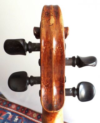 Old,  Antique Fent Violin c.  1790,  4/4,  French / Tyrol characteristics 4