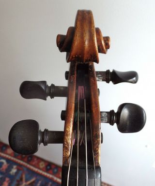Old,  Antique Fent Violin c.  1790,  4/4,  French / Tyrol characteristics 6