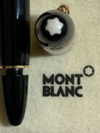 VINTAGE 1970s MONTBLANC 149 FOUNTAIN PEN FLEXIBLE 14C GOLD NIB EBONITE FEED 8