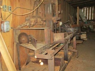 Antique Hit and Miss Motors/ saw mill equipment for split rail fence build 2