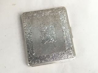 A Vintage Solid Silver Mirror Compact,  Marked 835,  Possibly Dutch,  C.  1960/70’s