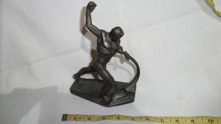 Vintage Statue Figure Sculpture Metal Vuchetich Man Smith Sword 5018
