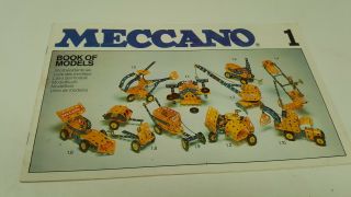 Meccano Book Of Models 1 - 1978